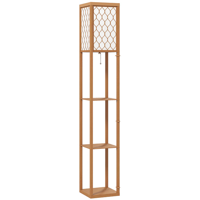 Three-Shelf Standing Lamp - Natural