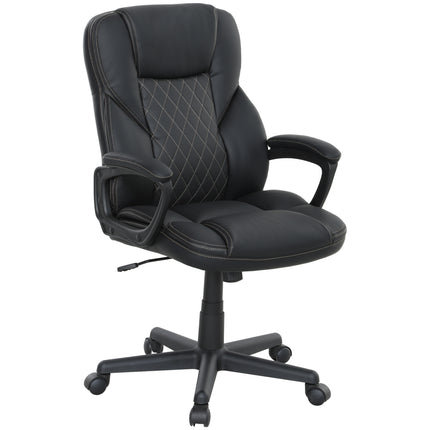 High Back Executive Office Chair, PU Leather Swivel Desk Chair with Tilt Functio