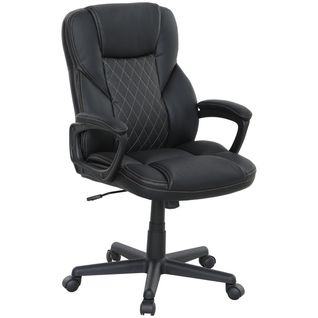 High Back Executive Office Chair, PU Leather Swivel Desk Chair with Tilt Functio