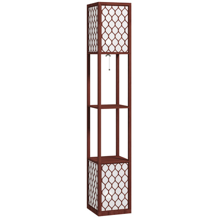 Duo Light Floor Shelves - Brown
