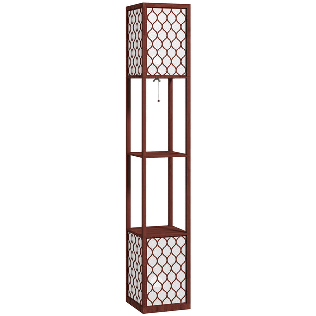 Duo Light Floor Shelves - Brown