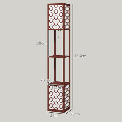 Duo Light Floor Shelves - Brown
