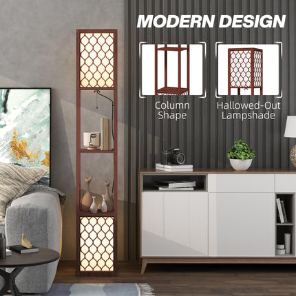 Duo Light Floor Shelves - Brown
