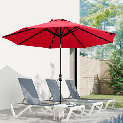 3 m Replacement Parasol Canopy with Top Vent, UPF 50+ Garden Parasol Replacement