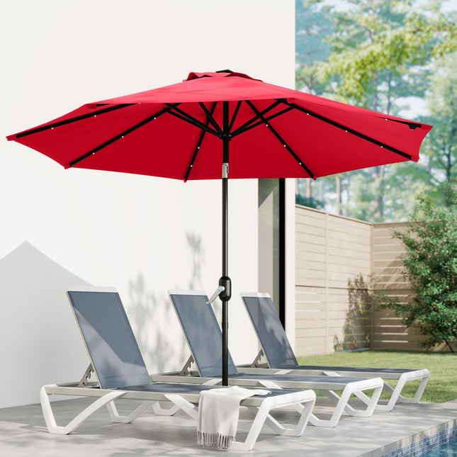 3 m Replacement Parasol Canopy with Top Vent, UPF 50+ Garden Parasol Replacement