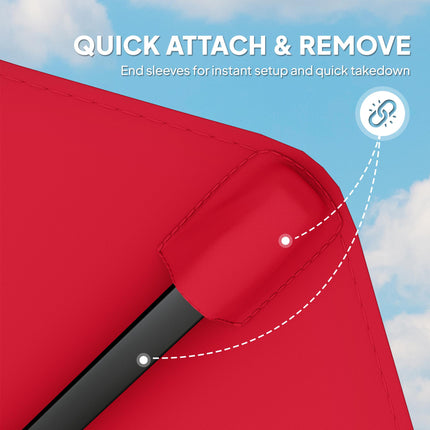 3 m Replacement Parasol Canopy with Top Vent, UPF 50+ Garden Parasol Replacement