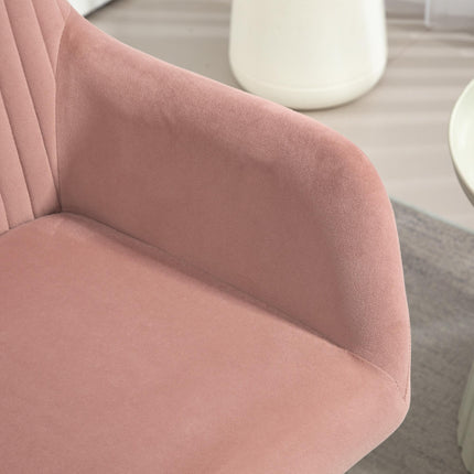 Modern Arm Chair Set of 2 Upholstered Accent Chair with Metal Base for Living Ro