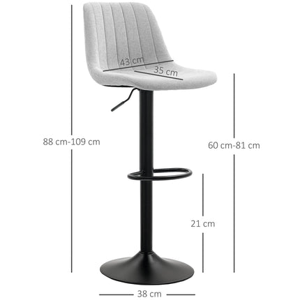 Set of Two Chenille-Feel Tub Bat Stools - Grey