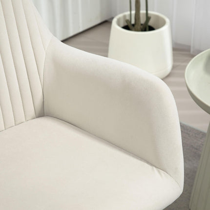 Modern Arm Chair Set of 2 Upholstered Accent Chair with Metal Base for Living Ro