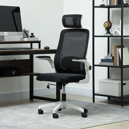 Multi-Adjust Ergonomic Office Chair with Headrest and Lumbar Support - Black