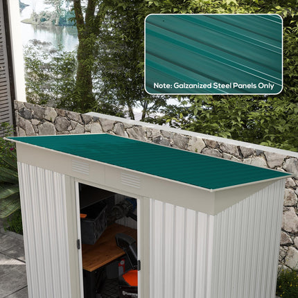 Pack of 24 Galvanised Corrugated Roofing Sheets for Greenhouse - Green
