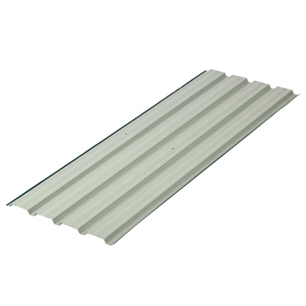 Pack of 24 Galvanised Corrugated Roofing Sheets for Greenhouse - Green