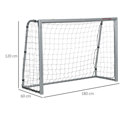 6ft x 4ft Football Goal, Set of 2 Football Net for Garden, Training Goal with Gr