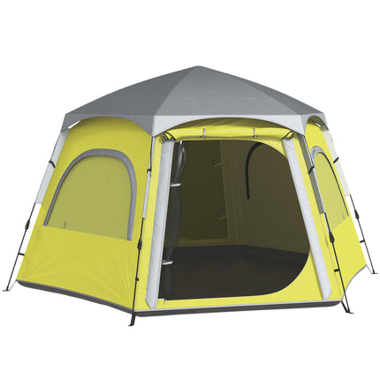 Instant Pop Up Camping Tent, 2/3/4 Person Easy Setup Dome Family Tent with Vesti