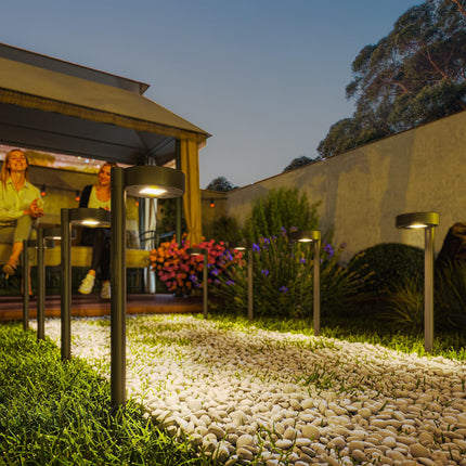 Solar Lights Outdoor Garden Stake 8 Pack Pathway Lighting, Solar Stake Lights with Auto On/Off LED, IP44 Waterproof Plastic Outdoor Garden Lighting for Path, Patio and Landscape