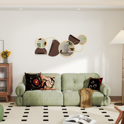 Metal Wall Art, Modern Decorative Mirror Decor, Hanging Home Wall Decoration for