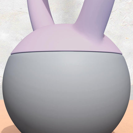 4kg Soft Kettlebell with Non-Slip Handle for Home Gym Strength Training - Purple and Grey