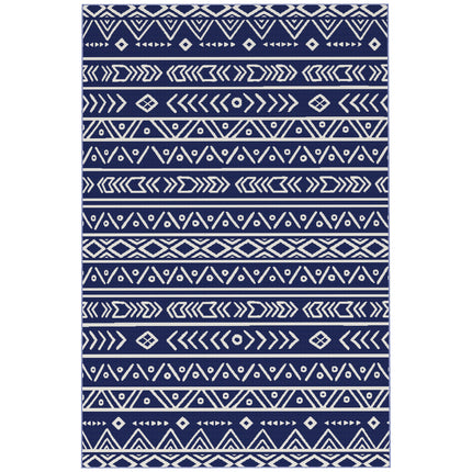 Reversible Outdoor Rug with Carry Bag, Waterproof Plastic Straw Mat for Garden,