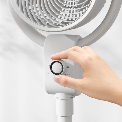 Pedestal Oscillating Air Circulation Fan with 3 Speeds - White