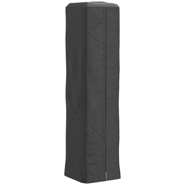Heavy Duty Gas Pyramid Patio Heater Cover, Full Length Outdoor Heater Cover Protector, UPF 30+ Oxford Fabric with Zipper, Black