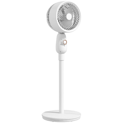 12 Inch Pedestal Fan with 3 Speeds and Oscillation for Home and Office - White