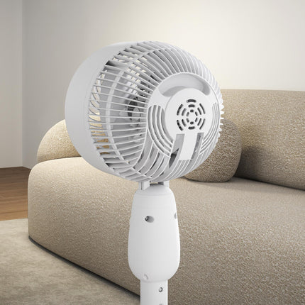 12 Inch Pedestal Fan with 3 Speeds and Oscillation for Home and Office - White