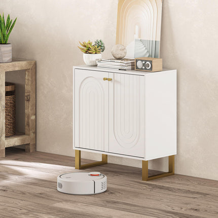 2-Door Sideboard Storage Cabinet - White