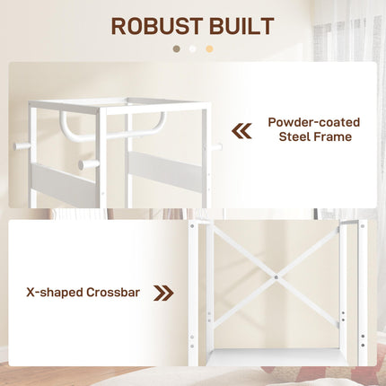 Multi-Storage Clothes Rack - White