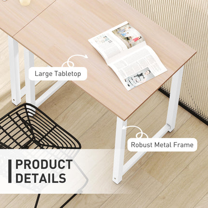 Computer Desk, Writing Table, 80 x 60 x 76cm Workstation for Home Office, Study