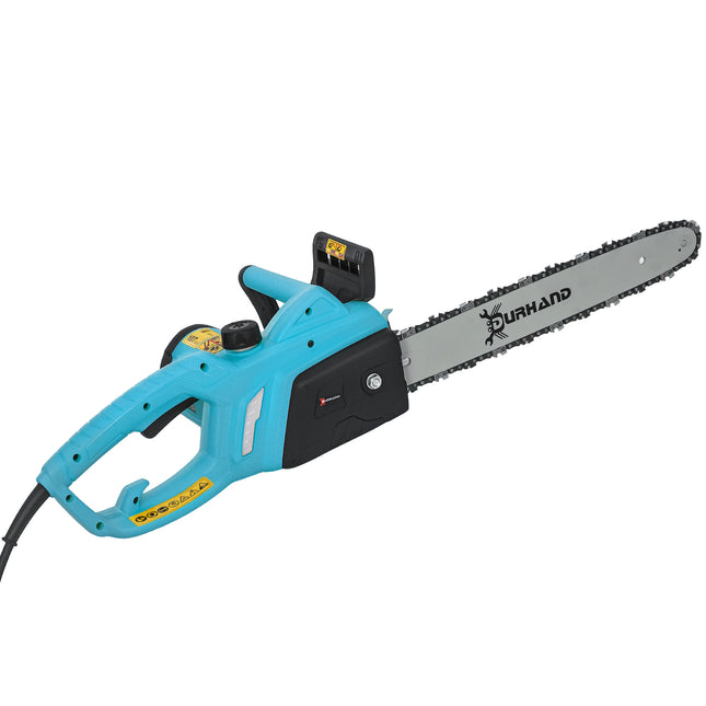 2000W Powerful Electric Chainsaw, 16" Aluminium Blade Portable Corded Chain Saw,