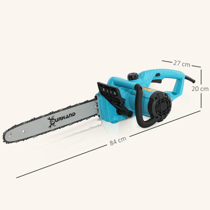 2000W Powerful Electric Chainsaw, 16" Aluminium Blade Portable Corded Chain Saw,