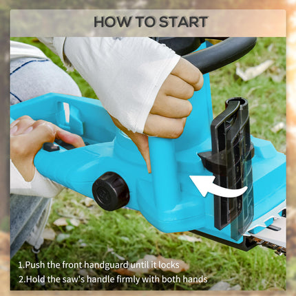 2000W Powerful Electric Chainsaw, 16" Aluminium Blade Portable Corded Chain Saw,