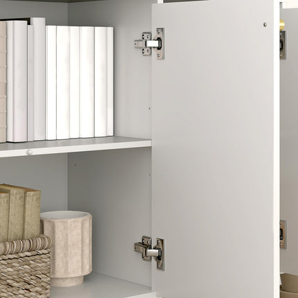 3-Door Sideboard Storage Cabinet - White