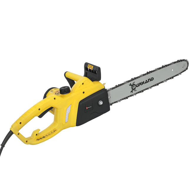 2000W Powerful Electric Chainsaw, 16" Aluminium Blade Portable Corded Chain Saw,