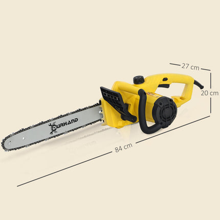 2000W Powerful Electric Chainsaw, 16" Aluminium Blade Portable Corded Chain Saw,