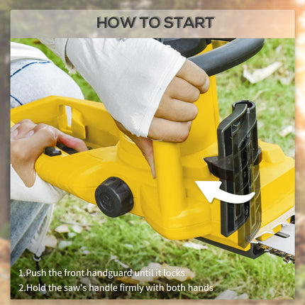 2000W Powerful Electric Chainsaw, 16" Aluminium Blade Portable Corded Chain Saw,
