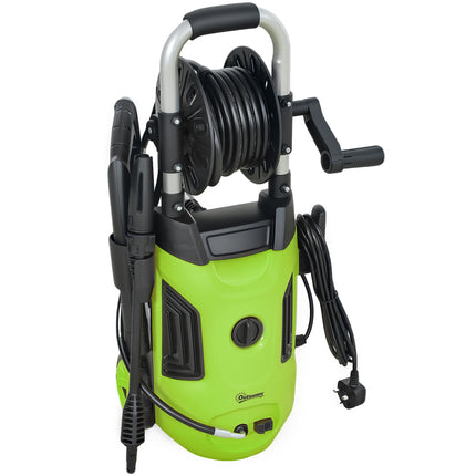 1800W Portable Pressure Washer Set with Adjustable Nozzle & 6M Hose - Green