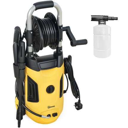 1800W Portable High Pressure Washer Set with Adjustable Nozzle - Yellow