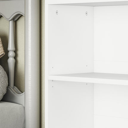 Six Shelf Bookcase - White