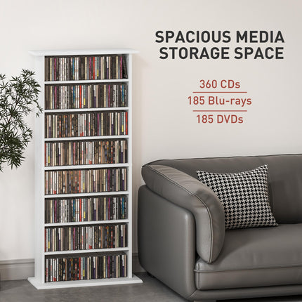 360 CD Storage Unit - White