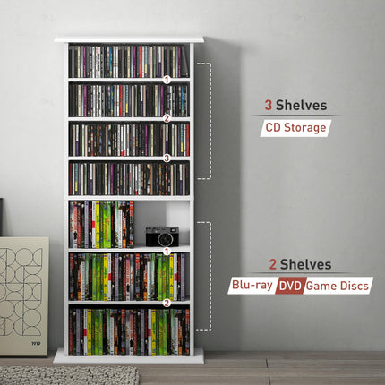 360 CD Storage Unit - White