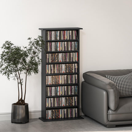 HOMCOM 360 CD Storage Unit - Black