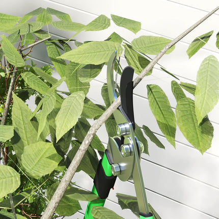 2 Pcs Garden Shears Set, Tree Lopper, Hedge Shears with Telescopic Extendable Ha