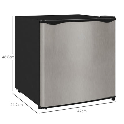 35L Mini Freezer with Adjustable -24℃ to -14℃ Temperature Control - Silver Tone
