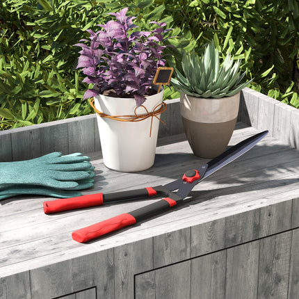 Garden Shears, 63.5 cm Heavy Duty Hedge Shears with Razor-Sharp Blades, Comfort