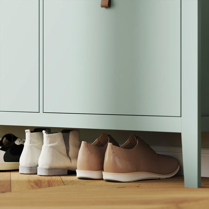 Modern Four-Drawer Shoe Cabinet - Green
