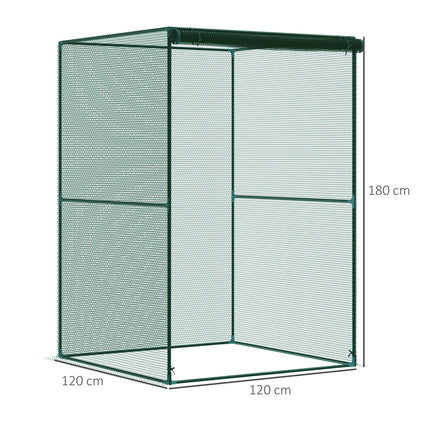 Set of 2 Fruit Cage Bird Netting, Vegetable Plant Protection Tent with Zipped Do