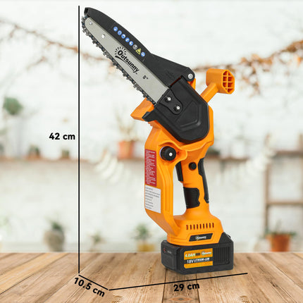 Mini Pruning Saw Cordless, 8 Inch Electric Pruning Saw with 2 x 4000mAh Batterie