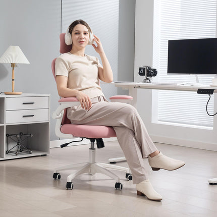 Multi-Adjustable Office Chair, with Lumbar Support, Headrest and Mesh Back - Pin