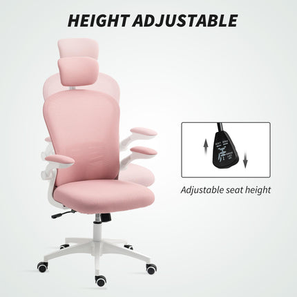 Multi-Adjustable Office Chair, with Lumbar Support, Headrest and Mesh Back - Pin